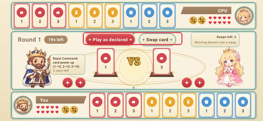 Bluff by swapping